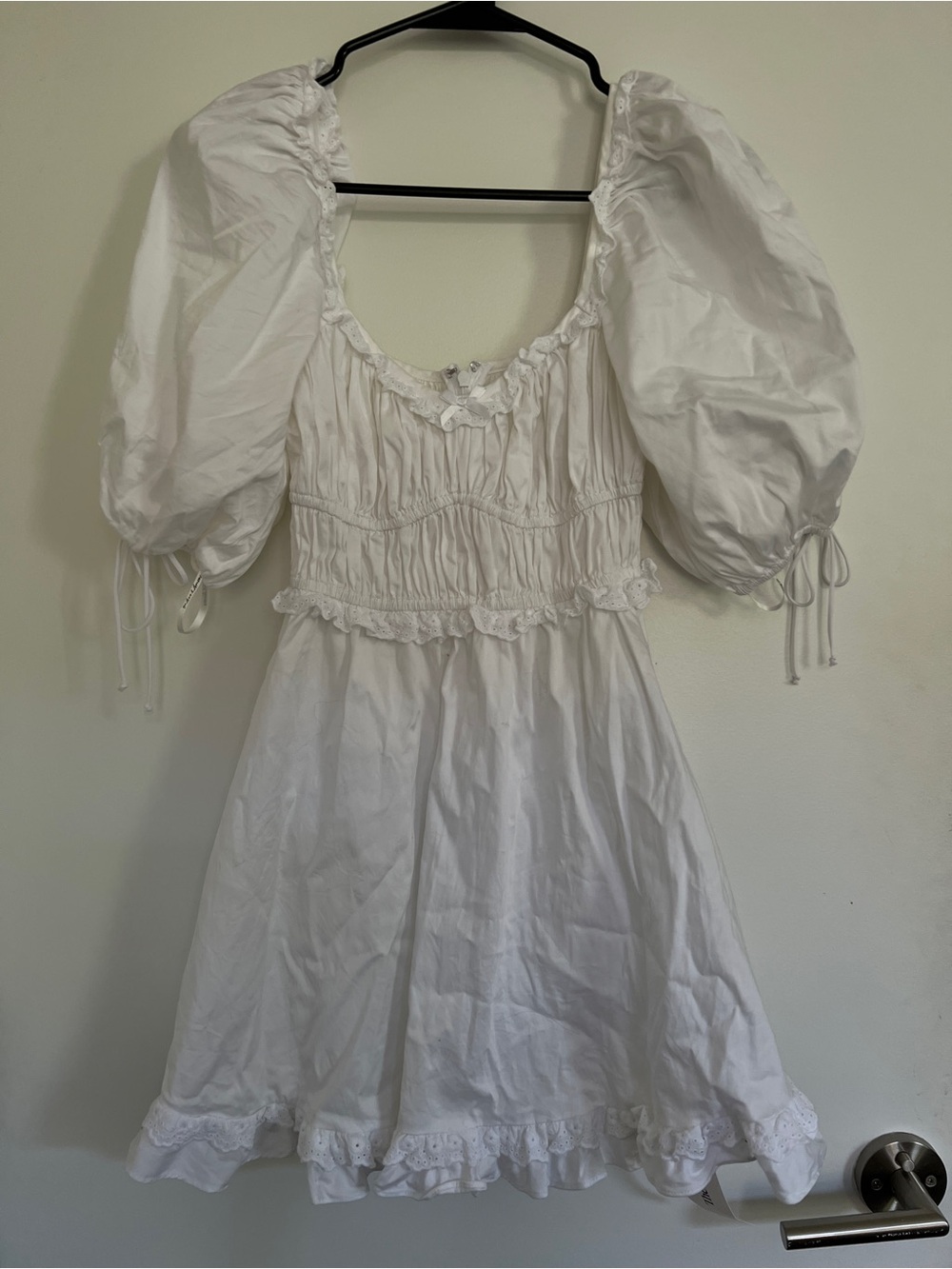 For Love & Lemons White Jackson mini dress xs - Picture 2 of 3